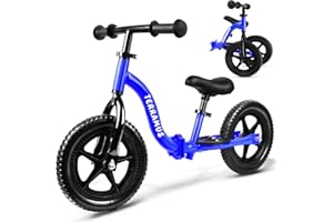 TERRAMUS Kids Balance Bike 2 Year Old, Toddler Bike for 24 Months to 5 Years Old Girls Boys, Early Learning Interactive Push Bicycle with Steady Balancing, Birthday Gift with Adjustable Handlebar Seat