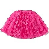 ZFZDRen 1-12Y Baby Girl Tutu Skirt Toddler Flower Tulle Skirts Little Girls Short Skirt Kid Holiday Birthday Outfits