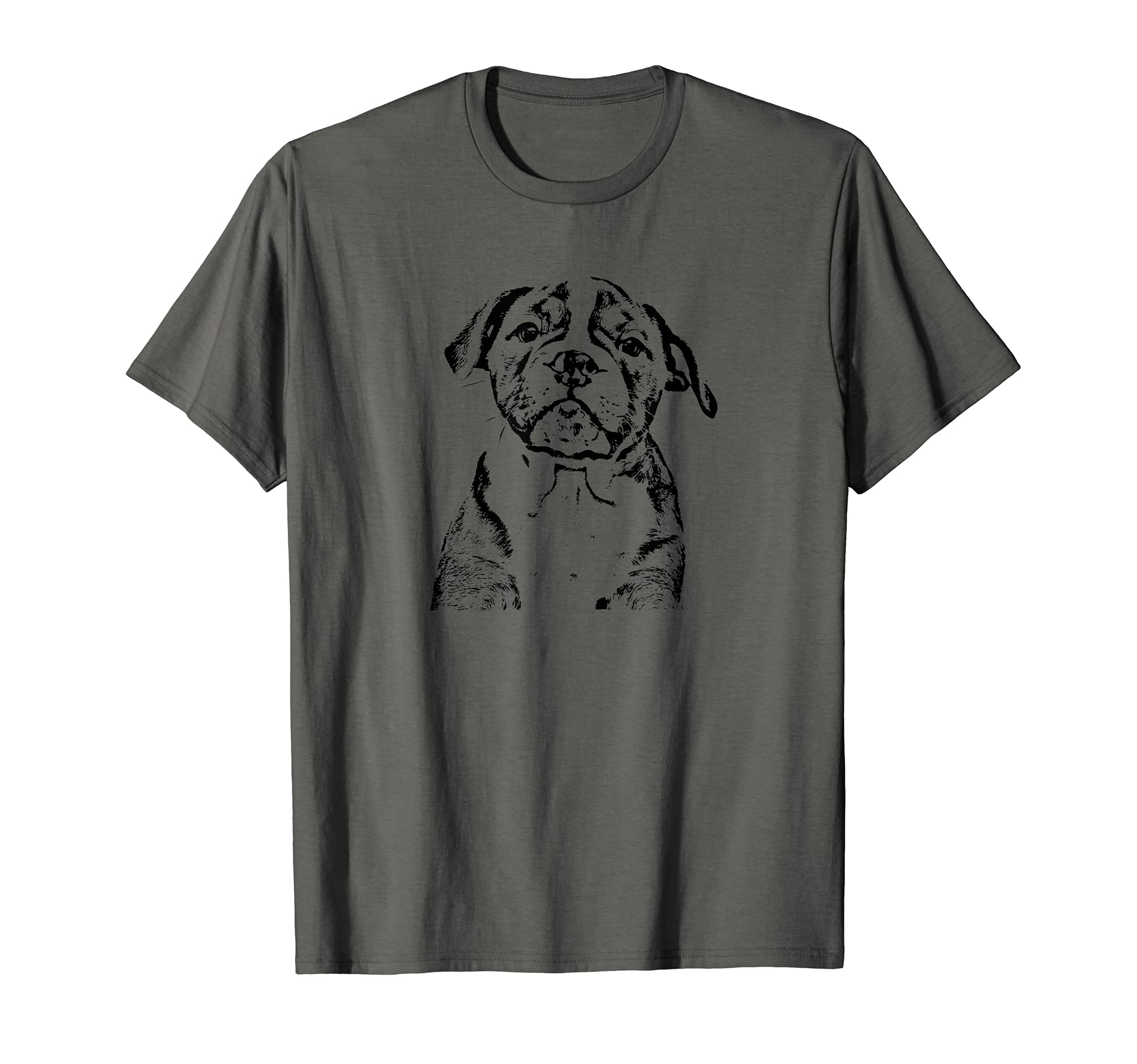 American Bulldog Puppy Cute Dog Face Pet Owner T-Shirt
