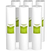 MewMore 20 Micron Whole House Water Filter Cartridge, Sediment Filters for Well Water, Universal Replacement for Any 20 inch Big Housings - 20" x 4.5" Cartridges - Pack of 6