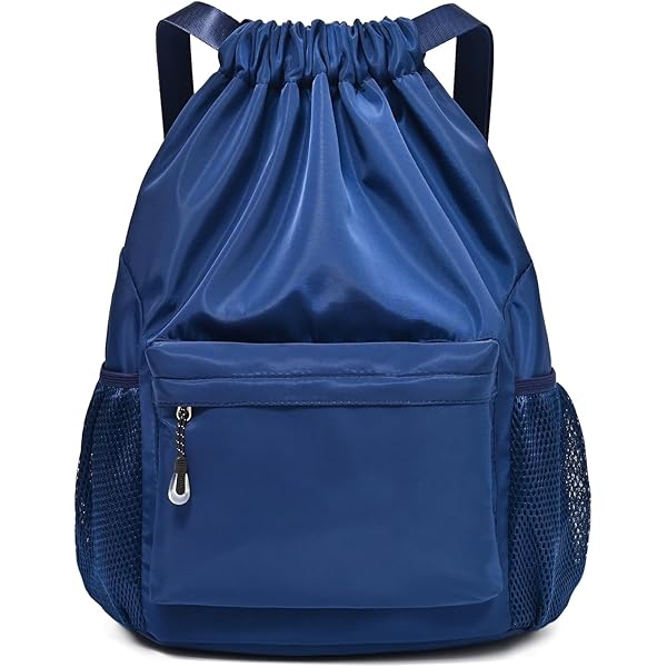 Drawstring Backpack - Square Pink White Plaid Cheer Gym Bag For Women Men, Drawstring Bags Draw String Back Cinch Waterproof Sports Travel Swimming Beach