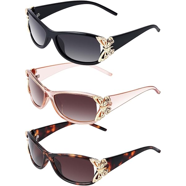 Amazon.com: Tellegloww 3 Pcs Sunglasses for Women Fashion  display picture 3