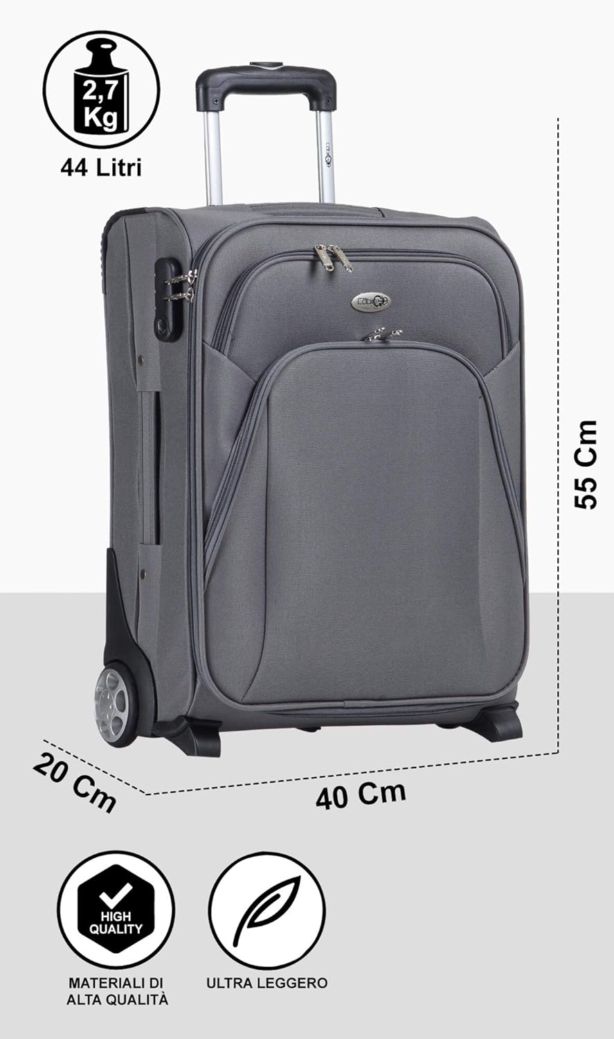 Trolley bagaglio a mano 55x40x20 Clearance