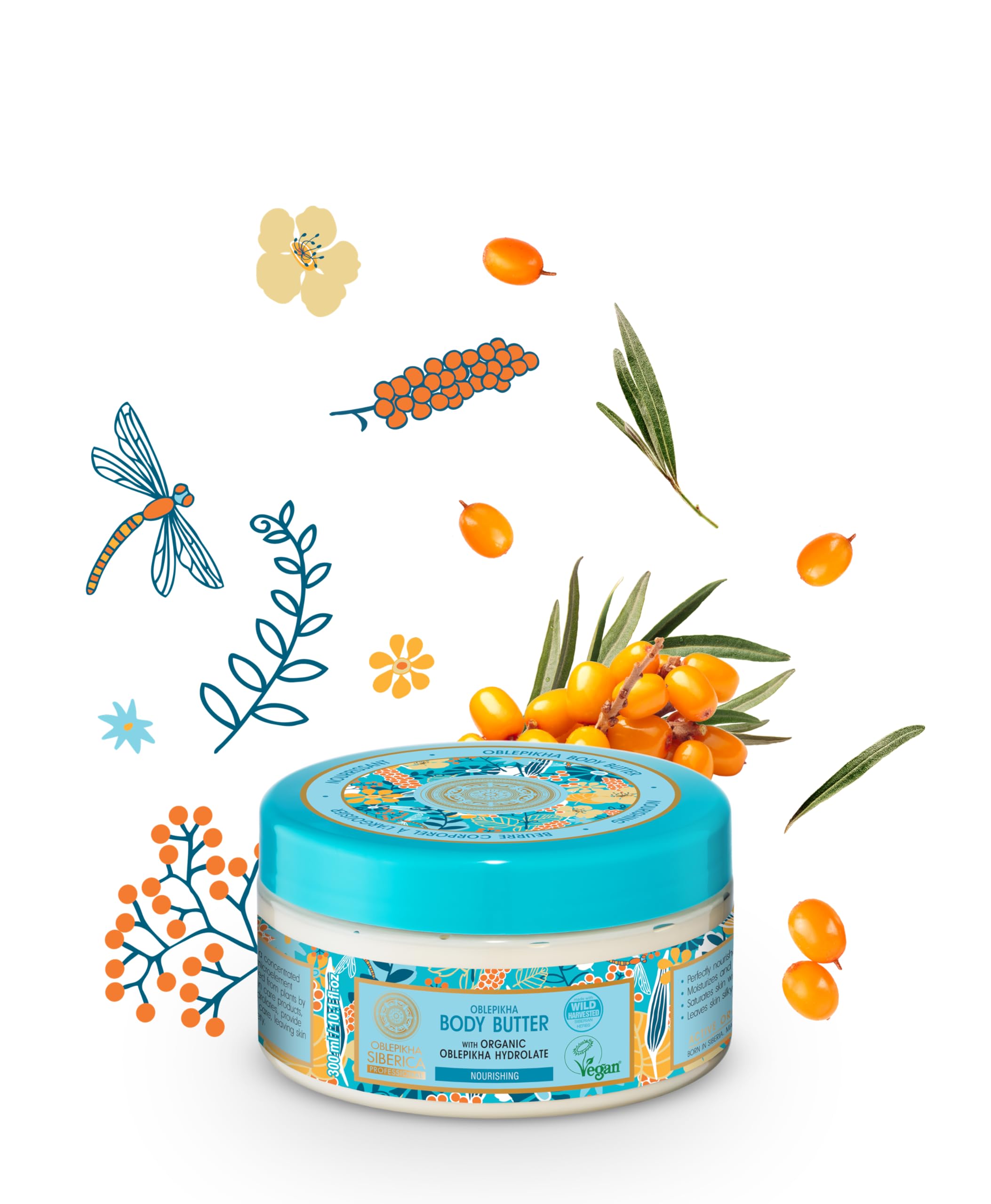 Natura Siberica Body Butter Oblepikha Deep Hydration & Intense Nourishment 300 ml