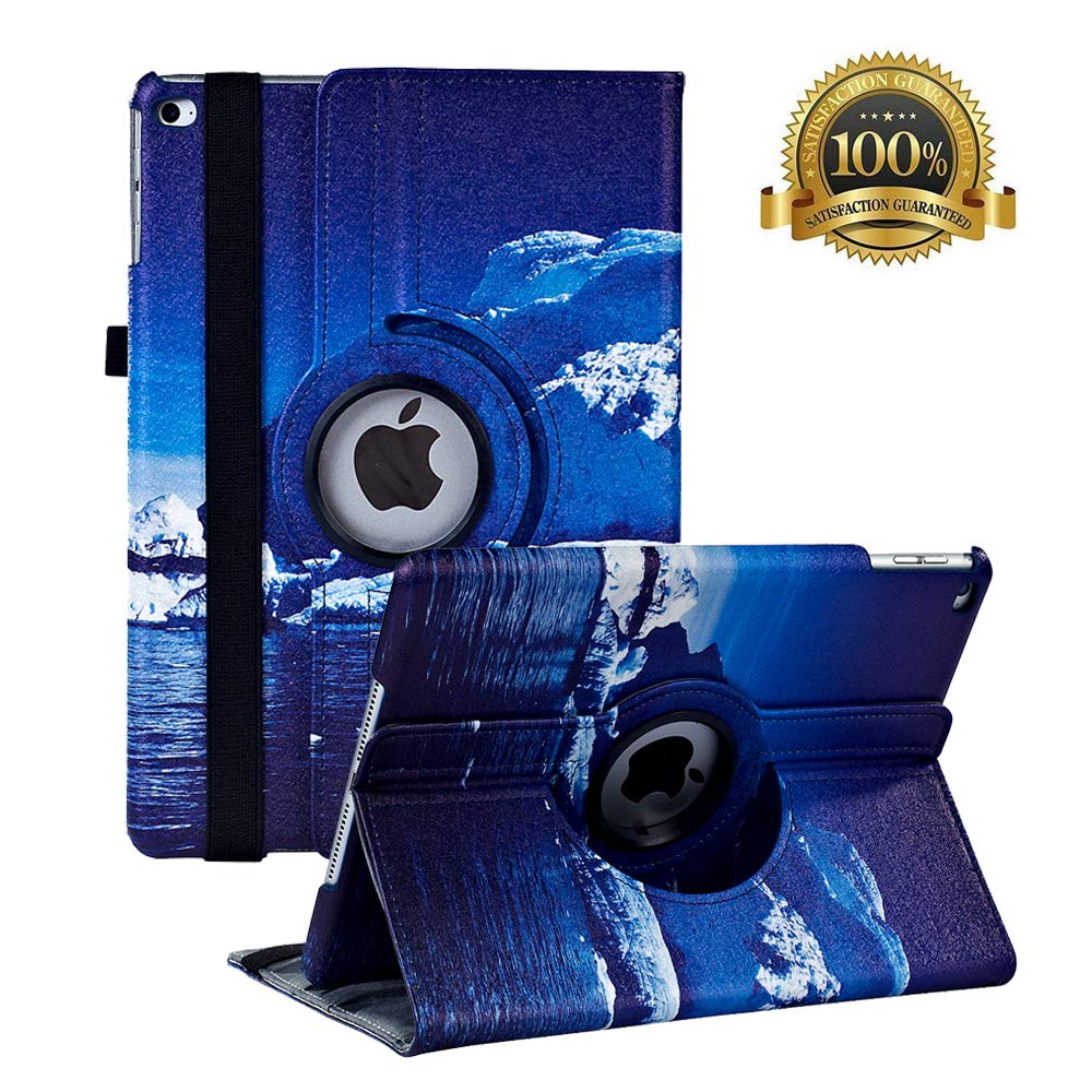 Custodia Rotante 360&deg; Per IPad 9.7 (6a E 5a Gen, Air 1 E 2) &ndash; Pelle Con Supporto E Smart Cover