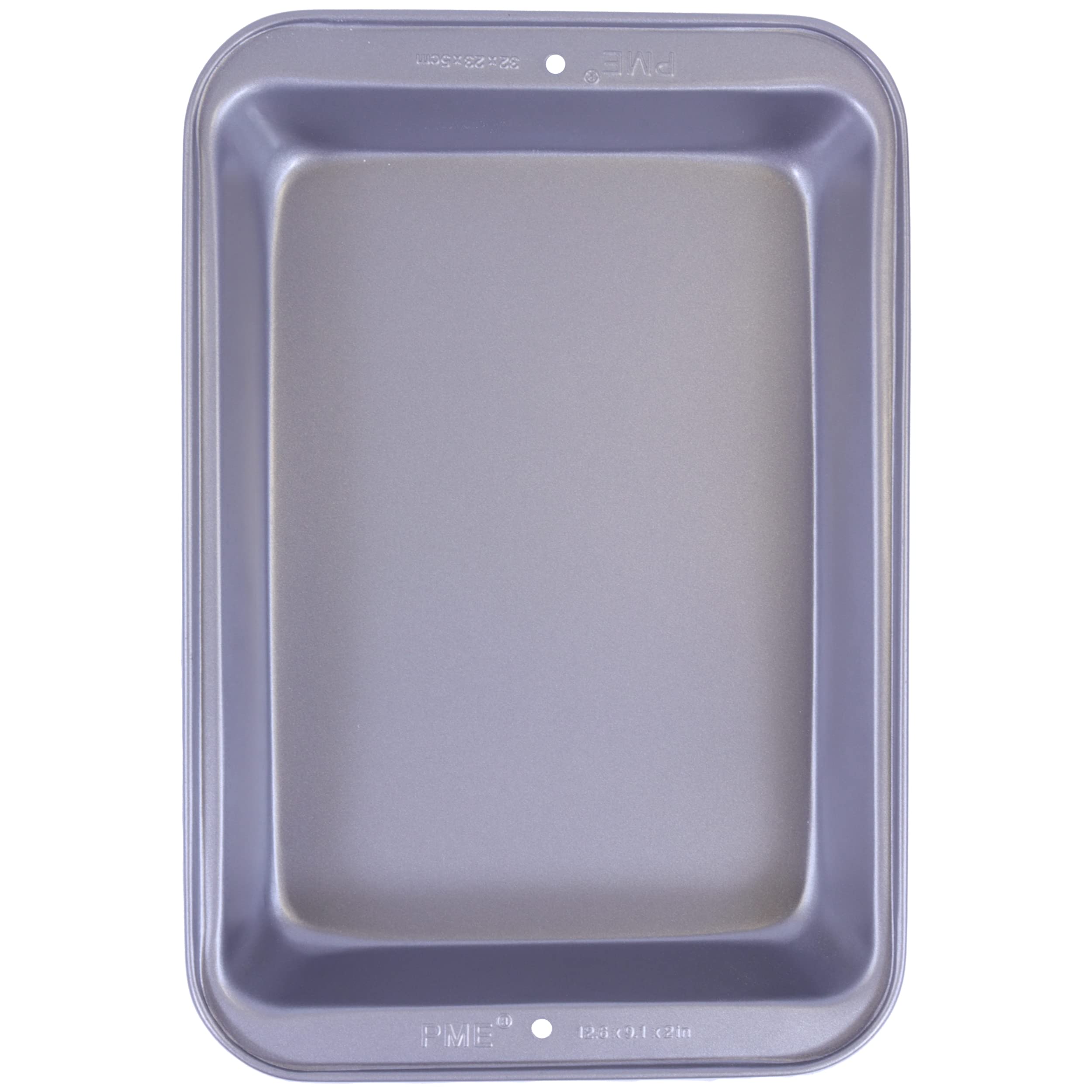 PME CSB104 Carbon Steel Non-Stick Roaster Pan 12.6 x 9.1 x 2inch Deep, Grey