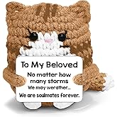 Gift of Love: Handmade Crochet Kitty Plush for Her, Him, Girlfriend or Boyfriend, Birthday & Valentine‘s Day Idea- Relief Toy