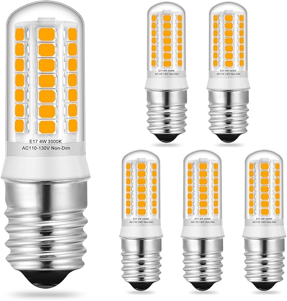 E17 LED Light Bulbs 4W Warm White 3000K 35W 40W Halogen Bulb Equivalent