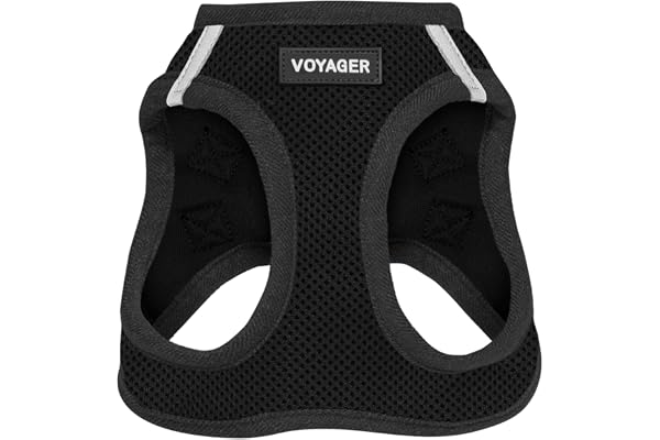 Best Pet Supplies Voyager All Weather No Pull Step-in Mesh Dog Harness with Padded Vest, Best Pet Supplies, Small, Black Base