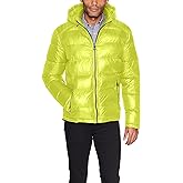 GUESS mens Mid-weight Puffer Jacket With Removable Hood
