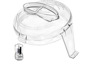 CHAR YONG Mini Prep Plus Food Processor 4 Cup Work Bowl Cover Replacement for Cuisinart Food Processor Lid Parts-Multifunctional lid Designed With Two Pinholes for Adding Liquids While Processing
