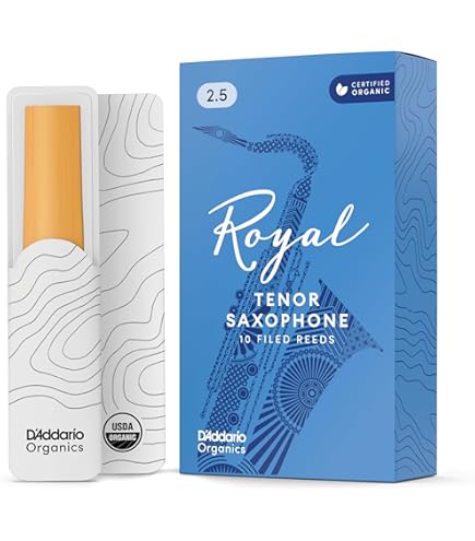 Amazon.com: D'Addario Royal Organic Alto Saxophone Reeds, Strength