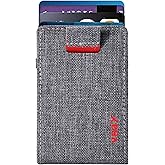 VBAX RFID Minimalist Slim Wallet for Men and Women, Holds Up to 12 Cards, Cash, Key Thin and Lightweight Credit Card Holder, Grey Ballistic Nylon