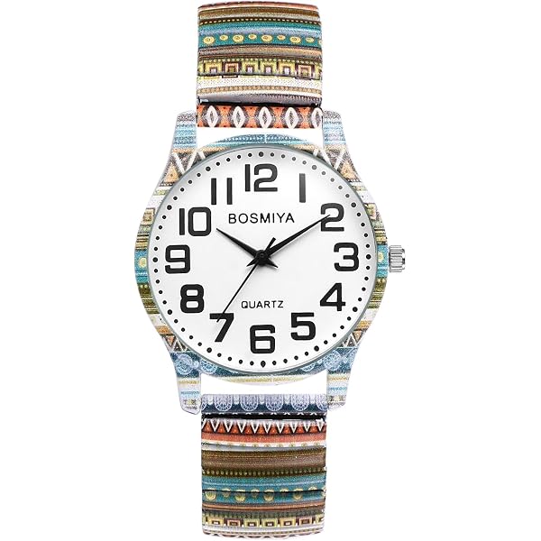 Amazon.com: Ladies Elegant Floral Flower Stretch Elastic  display picture 2