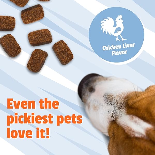 PET NATURALS CALMING CHEWS FOR DOGS AND CATS, ANXIETY RELIEF WITH GENTLE INGREDIENTS FOR THUNDER, FIREWORKS, TRAVEL, GROOMING, VALUE SIZE CALMING PET TREATS, CHICKEN FLAVOR, 160 COUNT