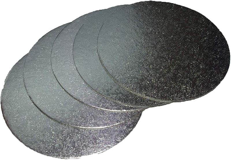 LARRYROO Pack of 5 Cut Edge Round Cake Boards 7 Inches