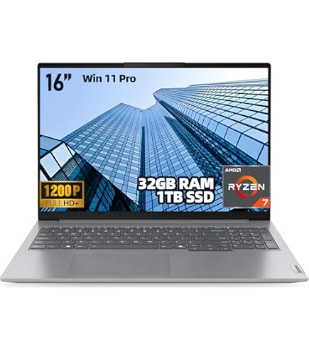 Lenovo ThinkBook 16 G7 ARP Business and Student Laptop, 16