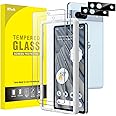 JETech Screen Protector for Google Pixel 7a 6.1-Inch with Camera Lens Protector, Easy Installation Tool, Fingerprint Compatible, Tempered Glass Film, HD Clear, 2-Pack Each