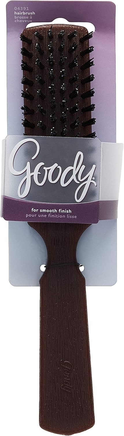 Goody Styling Essentials Hair Brush, Woodgrain Professional by GOODY Styling Essentials, Brown - Image 3