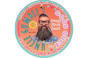 Uncle Gumbee's GoodGuck, Beard & Tattoo, skin, hair & body BUTTER! (Creamy Orange) (Orange Citrus)