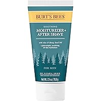 Burt's Bees Soothing Moisturizer + After Shave with Aloe & Hemp, For Men, 2.5 Ounces