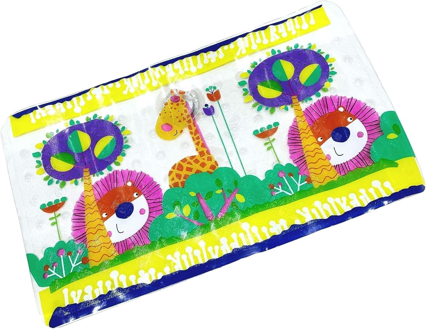 Home Flair Kids Ducks Non Slip Bath Mat With 120 Suction Cups