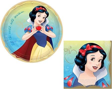 Amazon Co Jp Disney Snow White Party Supplies ディズニーの白雪姫パーティー用品 16人分 プレートとナプキン ドラッグストア