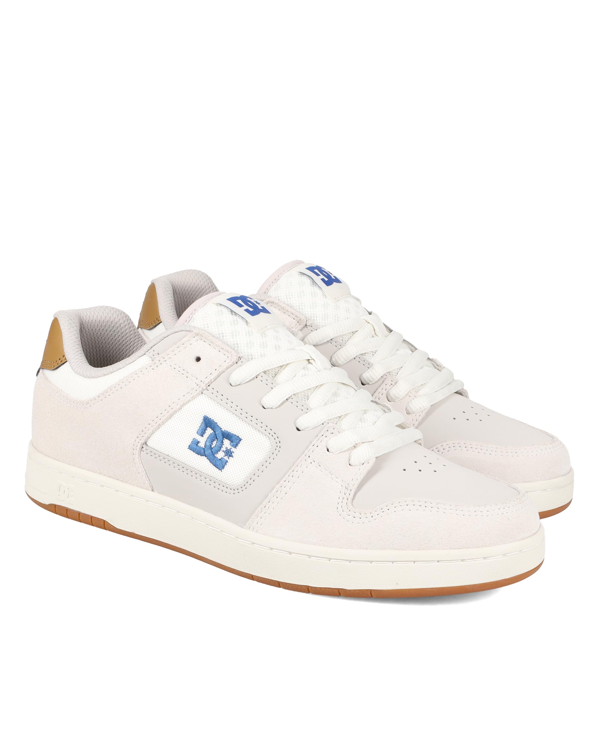 DC Men's Manteca 4 Skate Shoe, TAN/Blue/Gum, 8