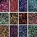 BORN PRETTY Chameleon Galaxy Nail Glitter Super Thin Sequins Powders Manicure.12pc
