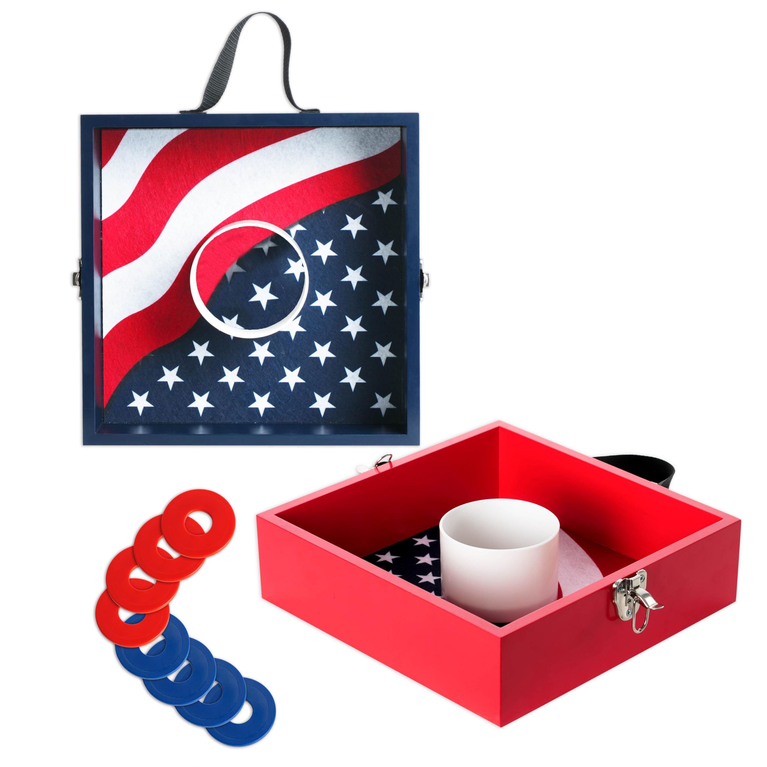 Photo 1 of Washer Toss Games Wooden No MDF Includes 8 Washers Reinforced PVC Tube Perfect for Yard Outdoor Games