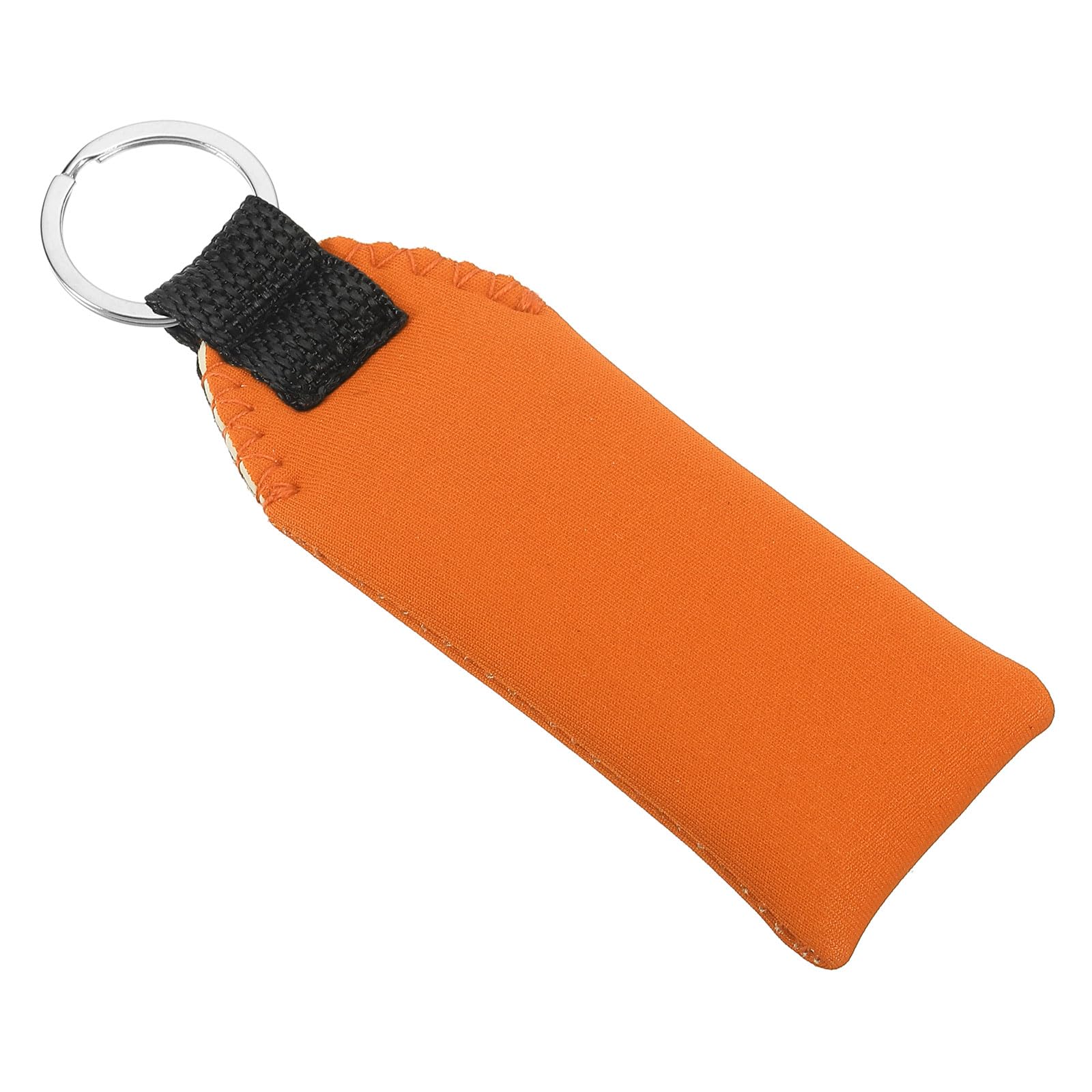 PATIKIL Floating Neoprene Keychain, Waterproof Buoyant Key Ring Water Sports Keychain for Marine Boat Fishing Sailing Surfing Kayaking, Orange