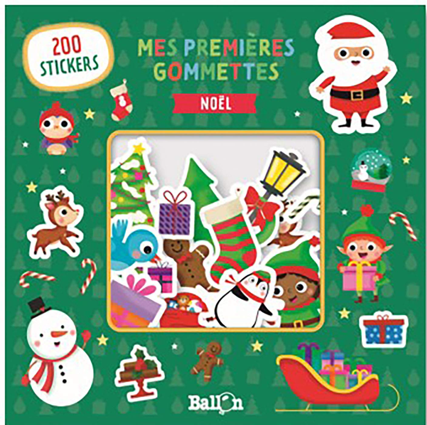 Pochette A Gommettes Noel Amazon Com Books