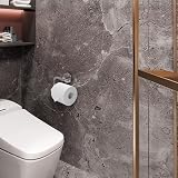 JASSFERRY Chrome Round Wall Mounted Toilet Roll Holder Bathroom Storage view 7