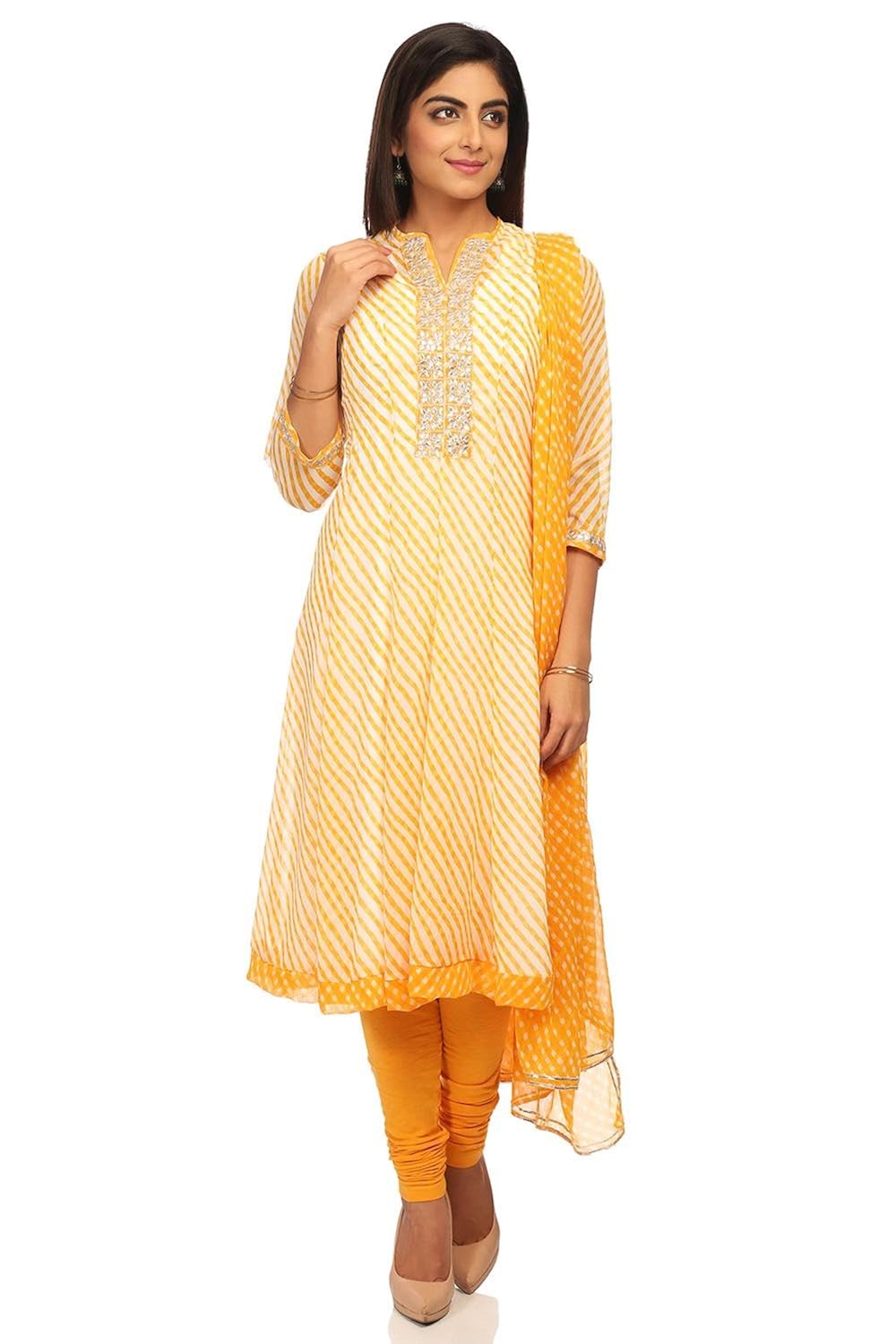 biba women's anarkali salwar suit