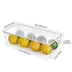 Vtopmart 4pcs Clear Organizers and Storage Bins