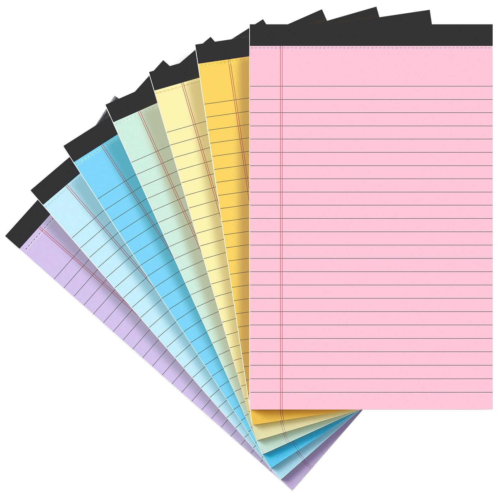 Photo 1 of VITEVER Small Note Pads 5x8, [7 Pack] Colorful College Narrow Ruled Legal Pads,Micro Writing Pads Perforated Lined Note Paper for Study, Office, To-Do Lists, 30 Sheet/notepad, Multicolor