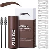 Eyebrow Stamp Stencil Kit One Step Brow Stamp Shaping Kit Waterproof Long Lasting Eyebrow Stamp Color Makeup For Eyebrows Hai