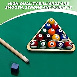 HMQQ Billiard Balls Set 2-1/4" Regulation Size Pool