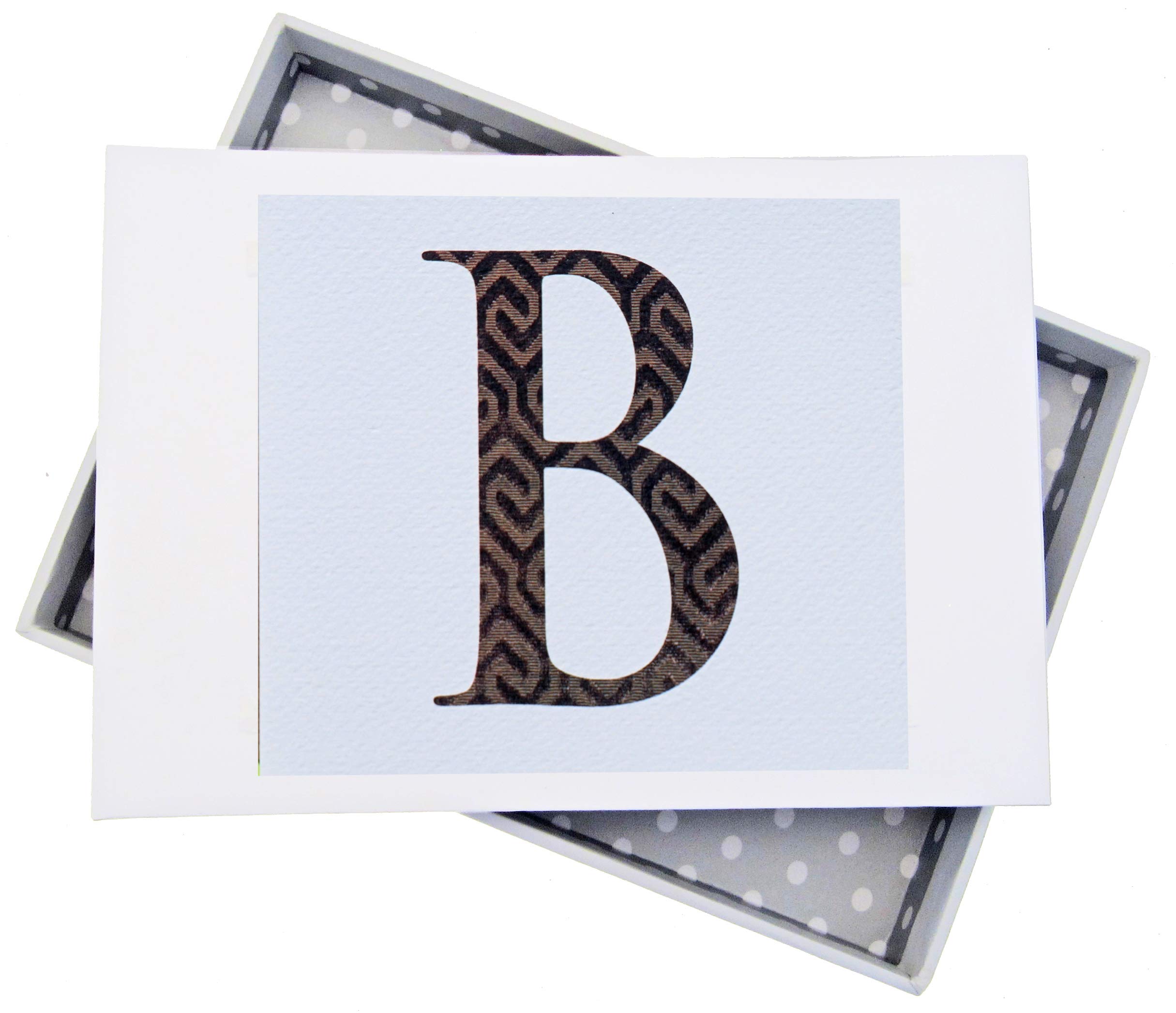 White Cotton Cards Alphabetics, Mini Photo Album, Initial B, White Board, Multi-Colour, 12.5 x 17.5 x 2.5 cm