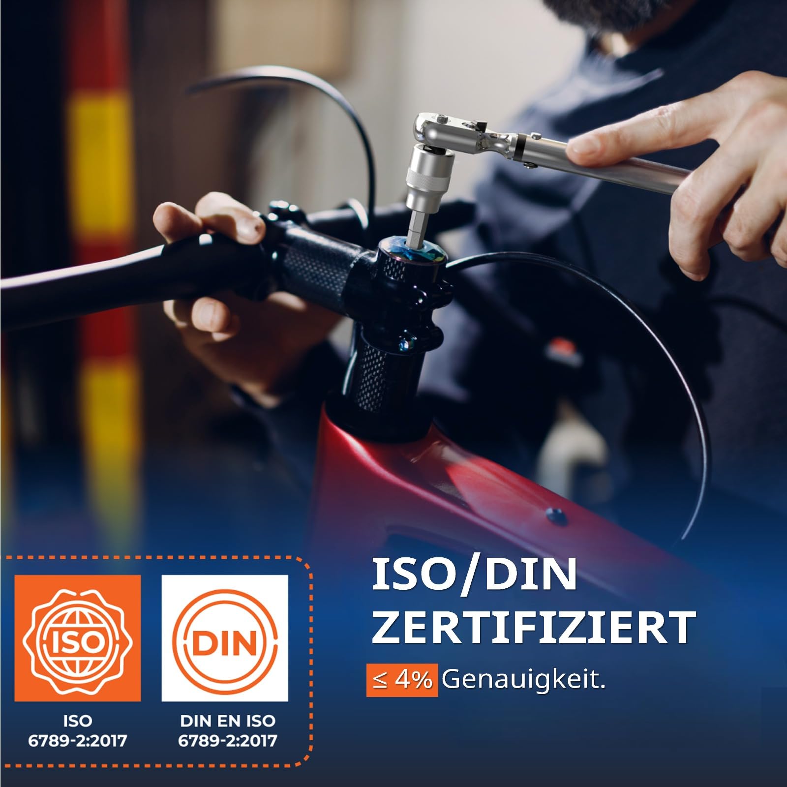 FLEXBERG 1/4 Drehmomentschlüssel – Fahrrad Drehmomentschlüssel für Wartung – Präzises Set für MTB- und Fahrradreparatur, inklusive Innensechskantschlüssel & Torx-Bits – 2-20 Nm 6