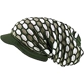 Armycrew Rasta RGY Dreadlock Reggae Cotton Oversize Long Beanie Visor Cap