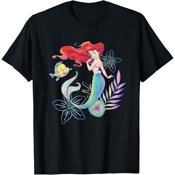 Lassen × リトルマーメイド　Under the Sea Tシャツ Amazon.com: Disney The Little Mermaid Ariel Under The Sea T