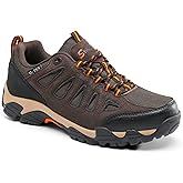 SHULOOK Men's Waterproof Hiking Shoes Lightweight Anti Slip Outdoor Ankle Boots Breathable Hike Trekking Trails Shoe