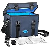 COOSPIDER UV Sanitizer Box w/Timer, Portable Large Cleaner Bag without Ozone, UVC Light Sterile Tote, Disinfect for Mask, Cel