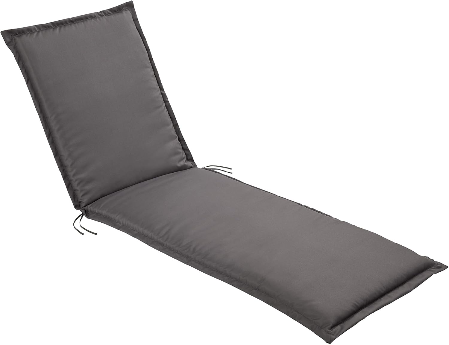 Pure Home & Garden Luxus Auflagen Polster Gartenliege Stone, anthrazitgrau, 190 x 60 x 6 cm, Made IN Europe