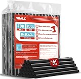 Shall 100-Pack Black Glue Sticks 0.43in x 8in for All-Temp Glue Guns