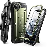 SUPCASE for iPhone 16e Case with Screen Protector (Unicorn Beetle Pro), [Built-in Stand & Belt-Clip] [Military-Grade Protection] Full Body Phone Case for iPhone 16e 6.1'' 2025, Guldan | Built-in Stand, Belt-Clip, Full Body Phone Case, 2025