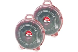 IRIS USA 24" Wreath Storage Container With Latches and Handle, 2 Pack, For Holiday Garland/Wreath, Holiday Decorations, and Heavy Duty, Portable, High Protection, and Space Saving Storage, Clear/Red