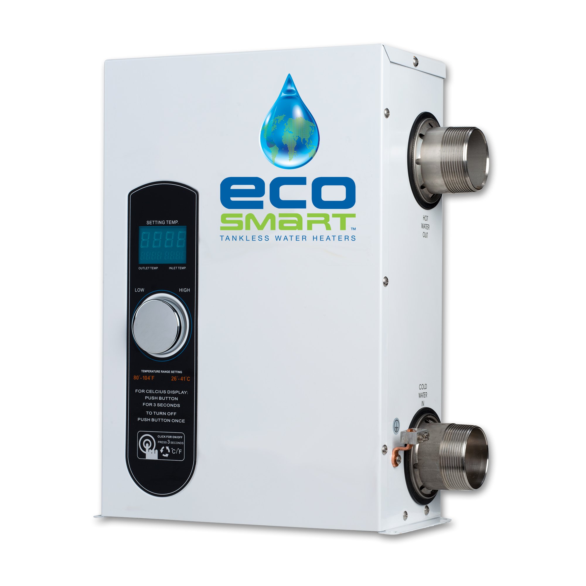 EcoSmart SMART POOL 27 Electric Tankless Pool Heater, 27kW, 240 Volt, 112.5 Amps with Self Modulating Technology