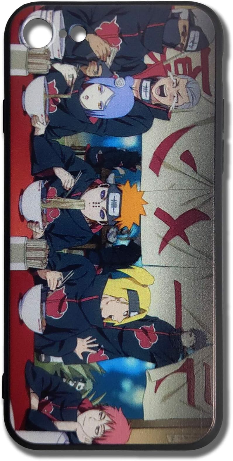 LLJIUJIU Naruto Akatsuki Ramen Phone Case for iPhone 7 & iPhone 8
